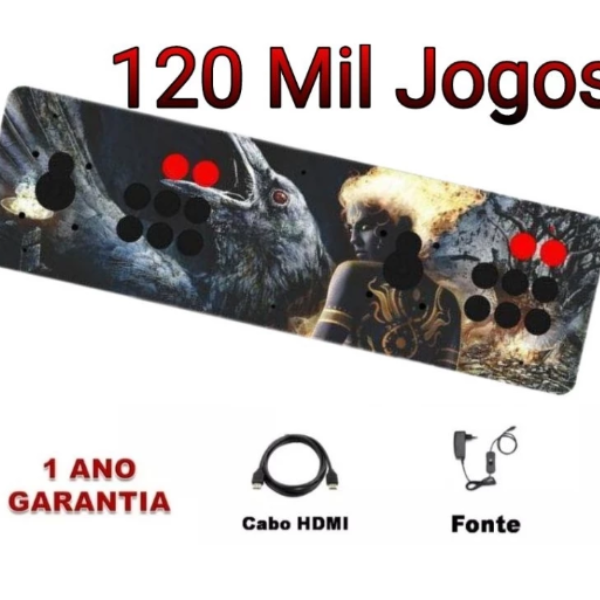 Super Video game Fliperama portatil 120 mil jogos