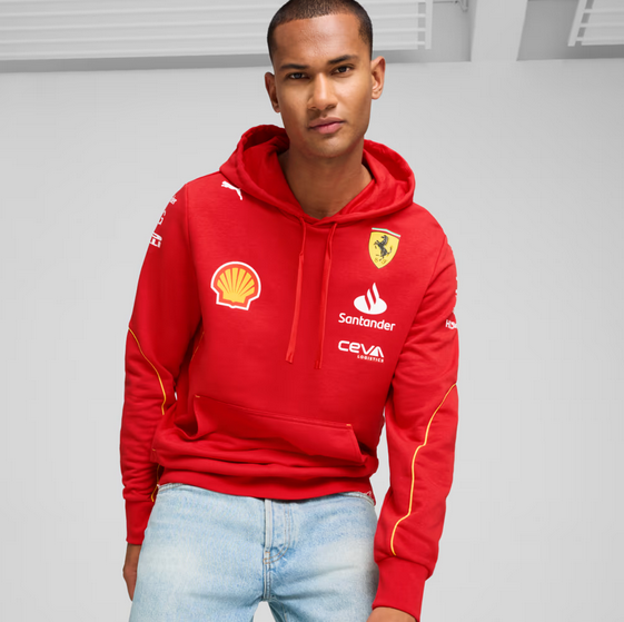 Moletom com Capuz Scuderia Ferrari Team Masculino
